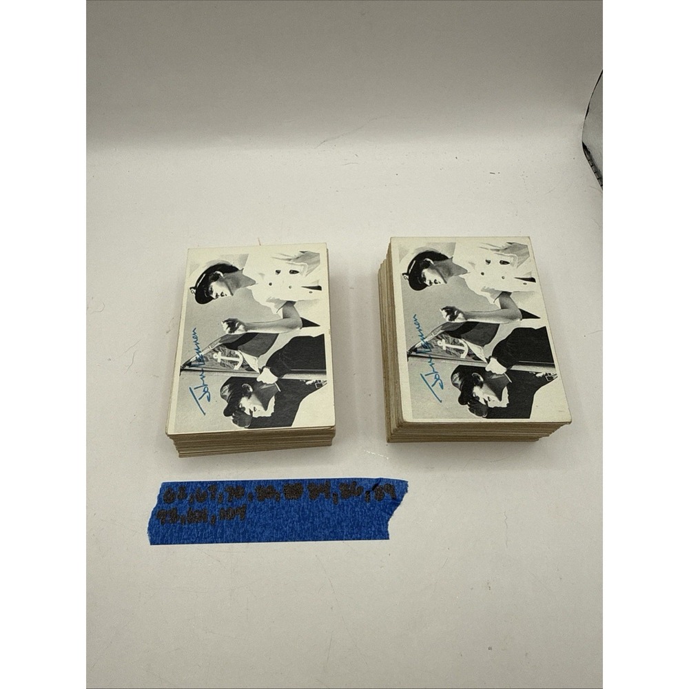 Large Lot of 101 1964 Topps The Beatles B&W Series 2 Color Trading Cards Poor
